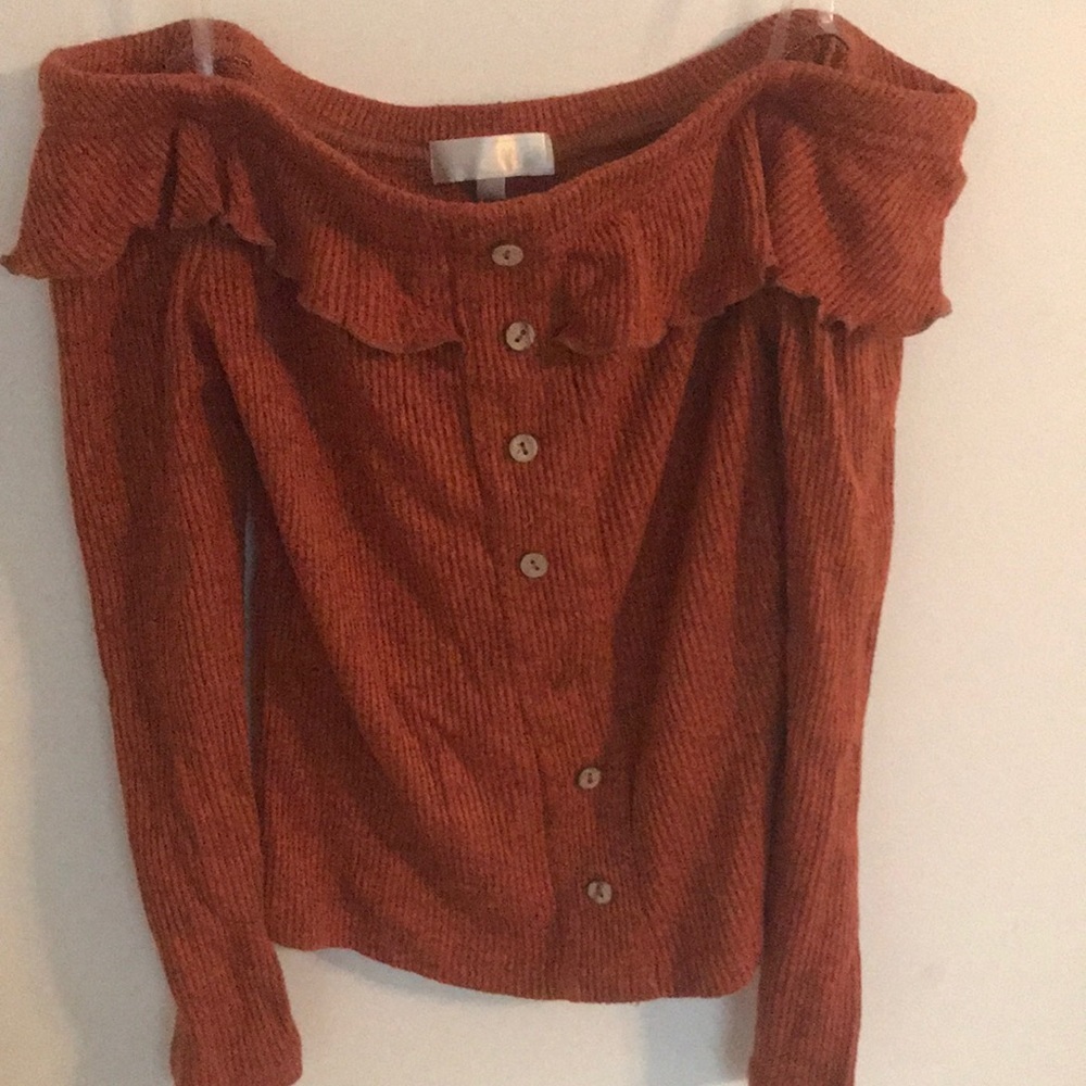 Size X-Small off the shoulder top